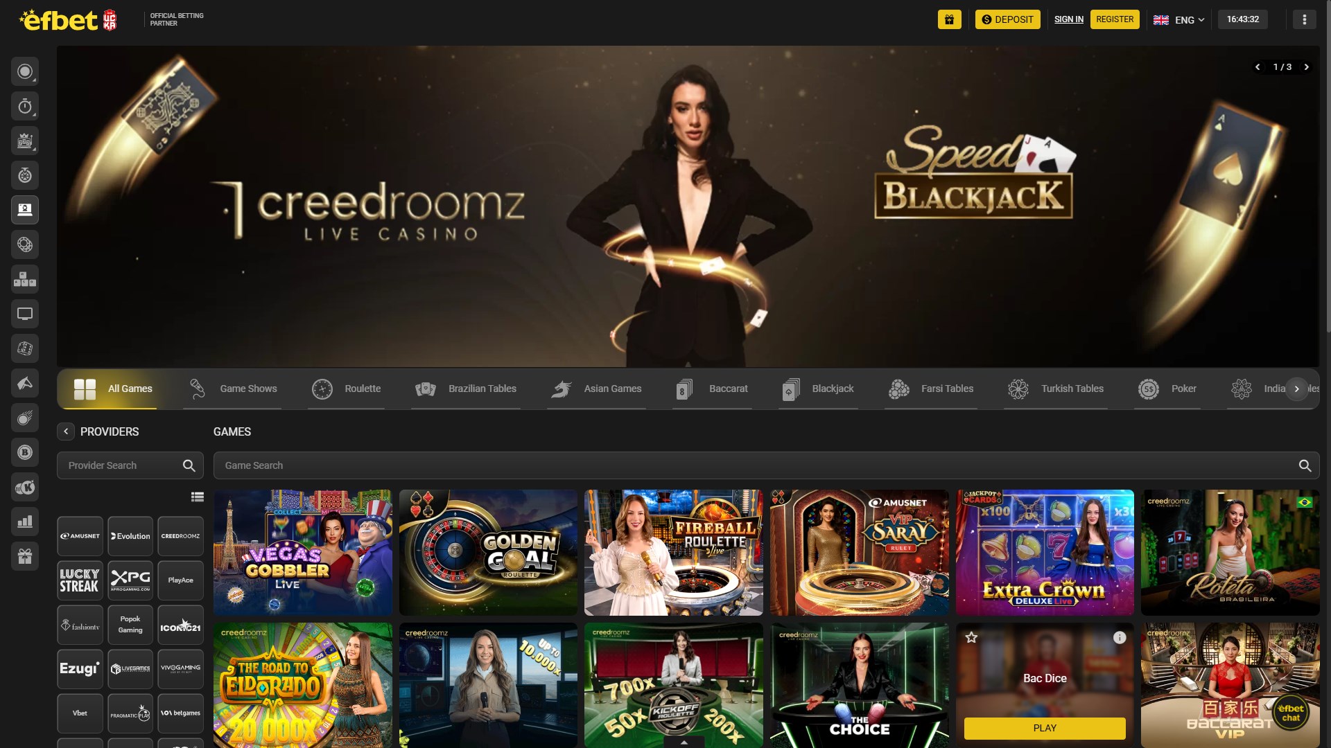 Efbet Casino screenshot 3