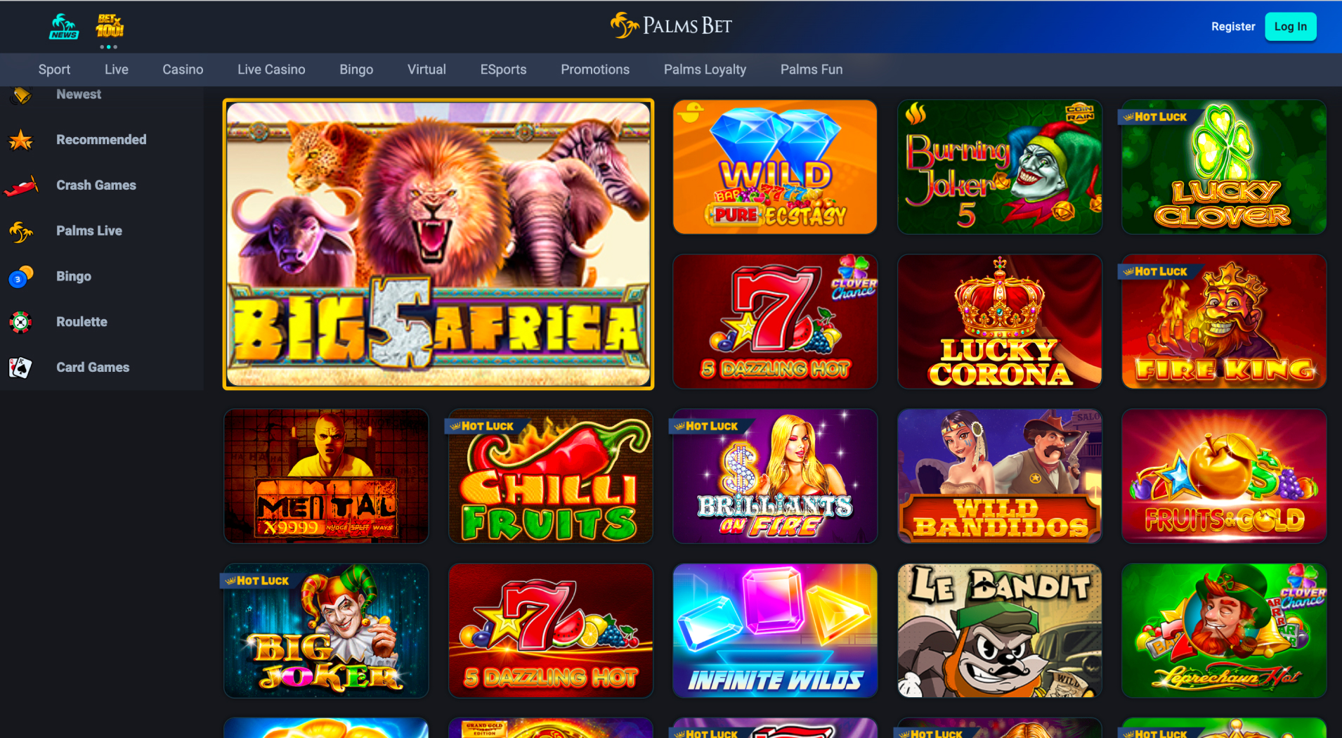 Palms Bet Casino screenshot 5