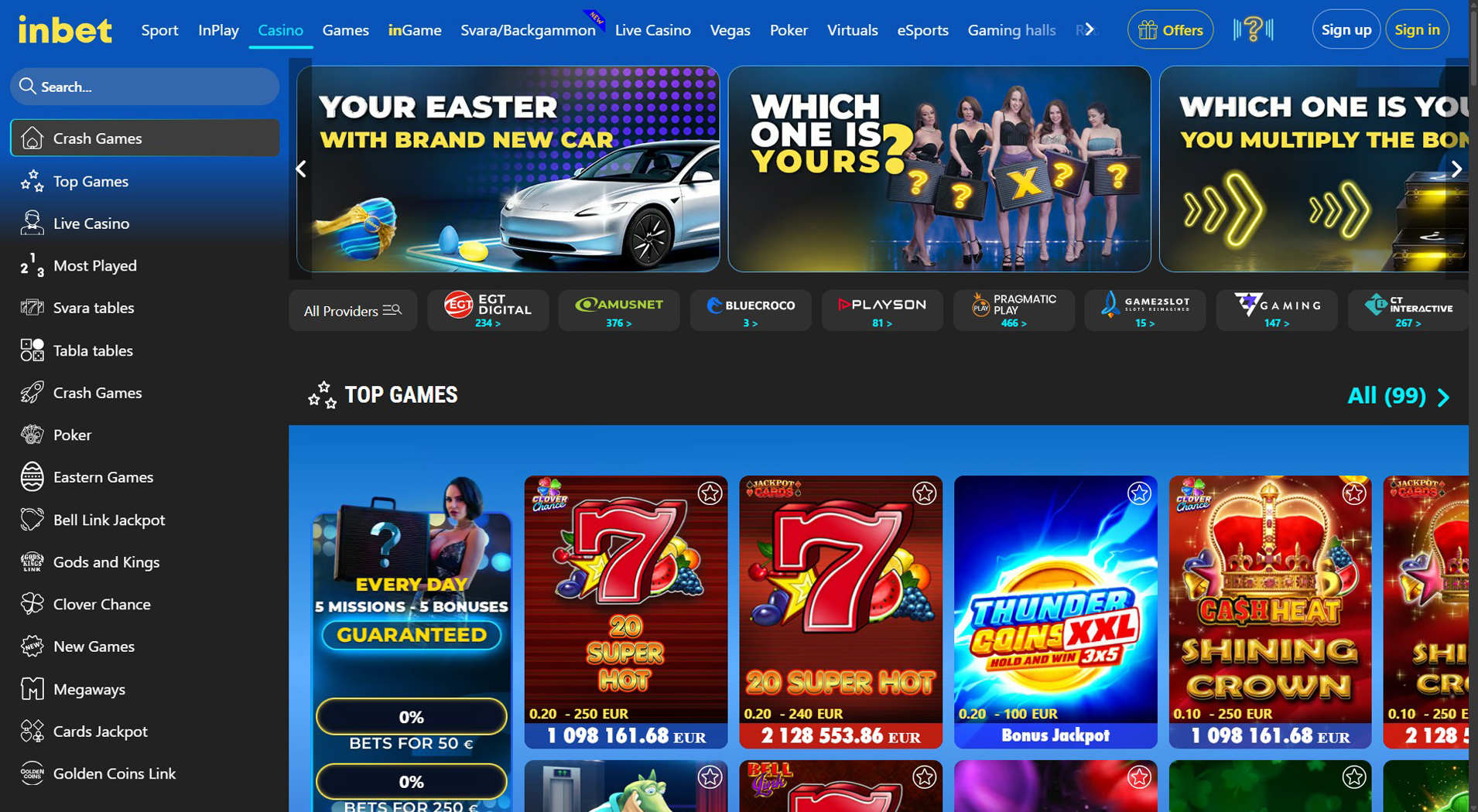 10. Inbet Casino