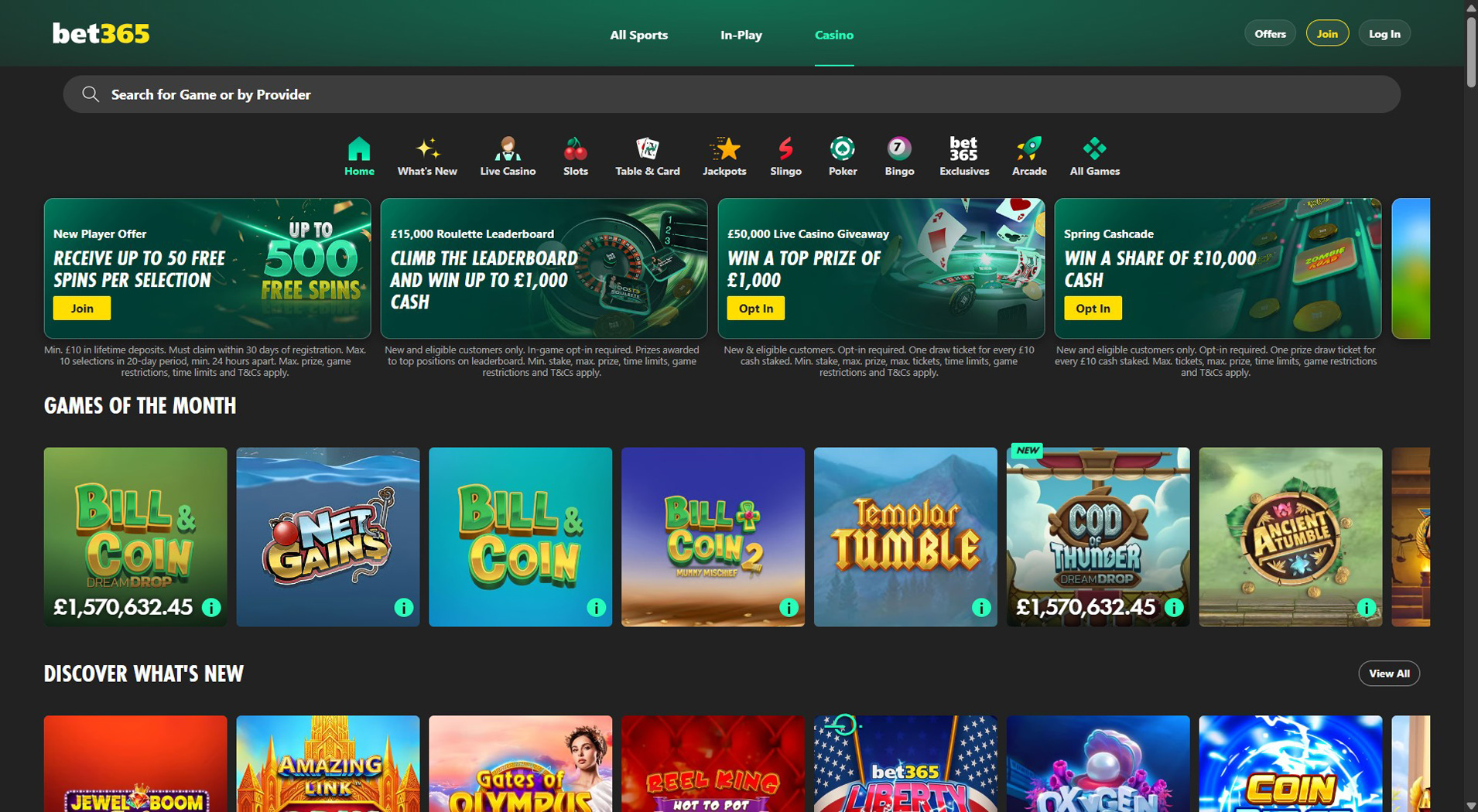10. Bet365 Казино- Надежден избор на онлайн казино